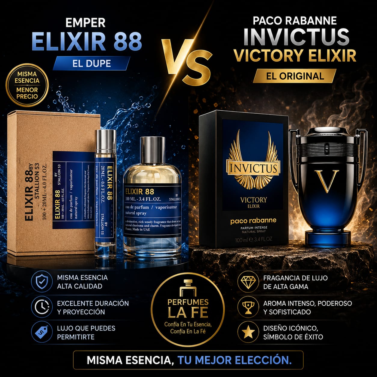 Emper Elixir 88 100ml + Decant 20ml Men EDP By Stallion 53